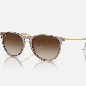 Authentic Ray-Ban Erika Gold and Brown Sunglasses
